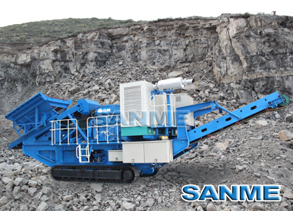 履帶式移動圓錐制砂機