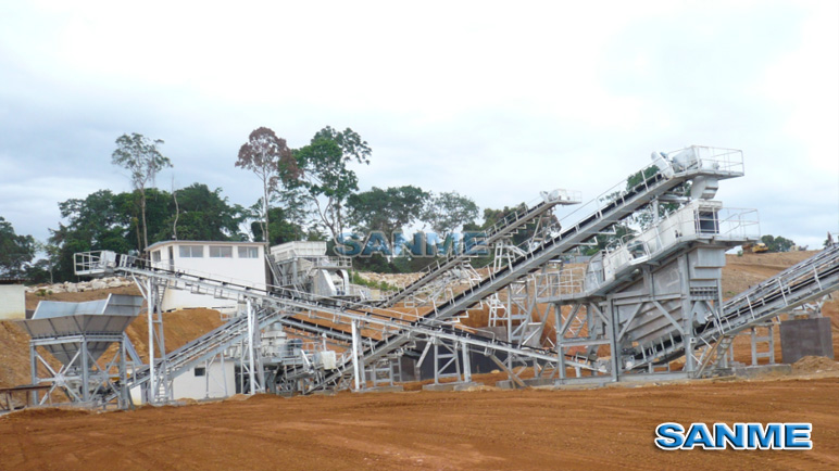 時產200噸玄武巖制砂生產線